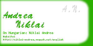 andrea niklai business card